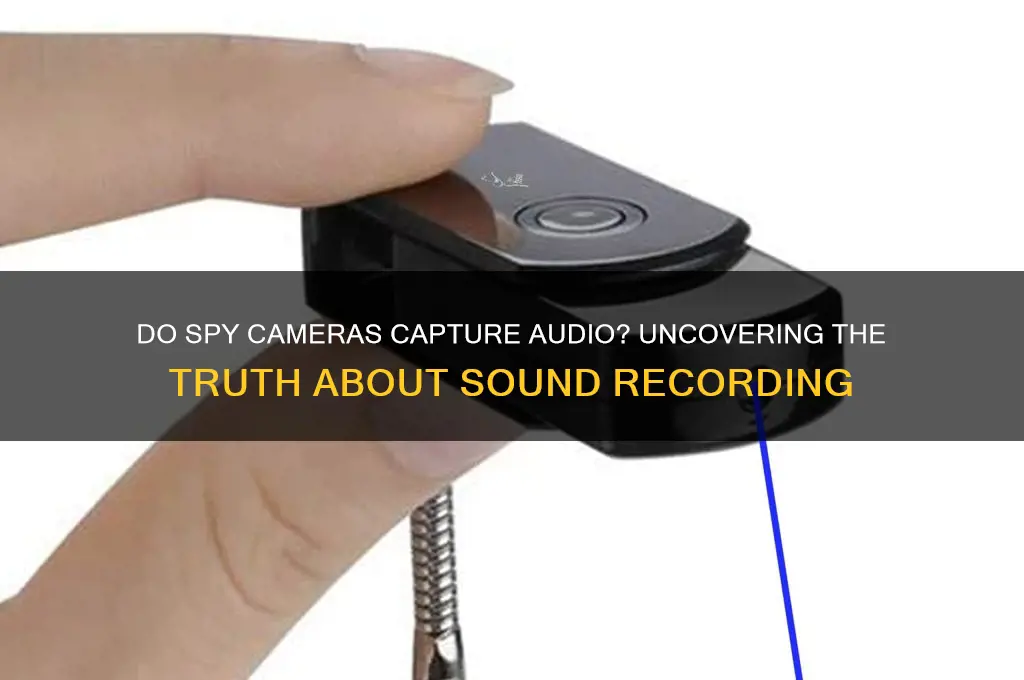 do spy cameras have sound