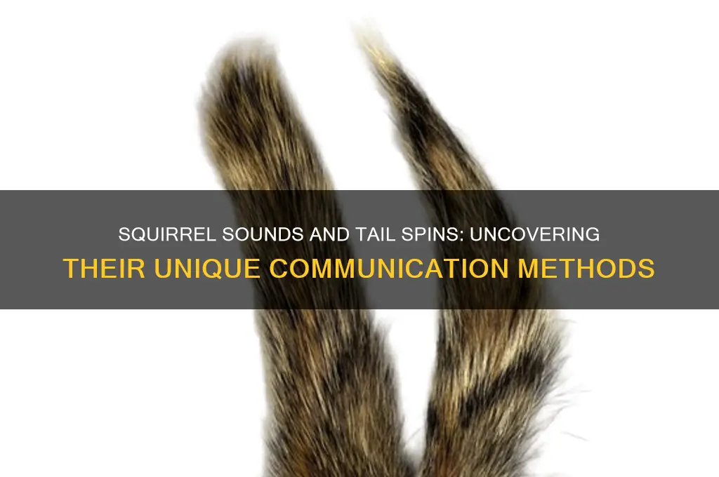 do squierrel make a sound and spin their tails