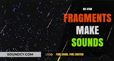 Do Star Fragments Create Audible Sounds When Falling to Earth?