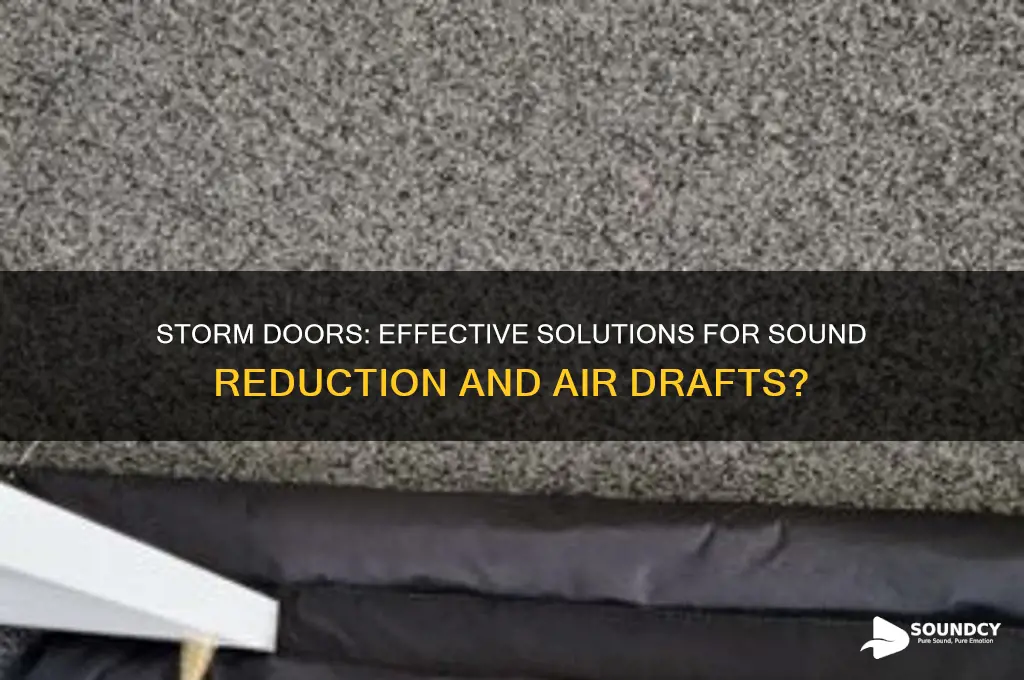 do storm doors help reduce sound and air draft
