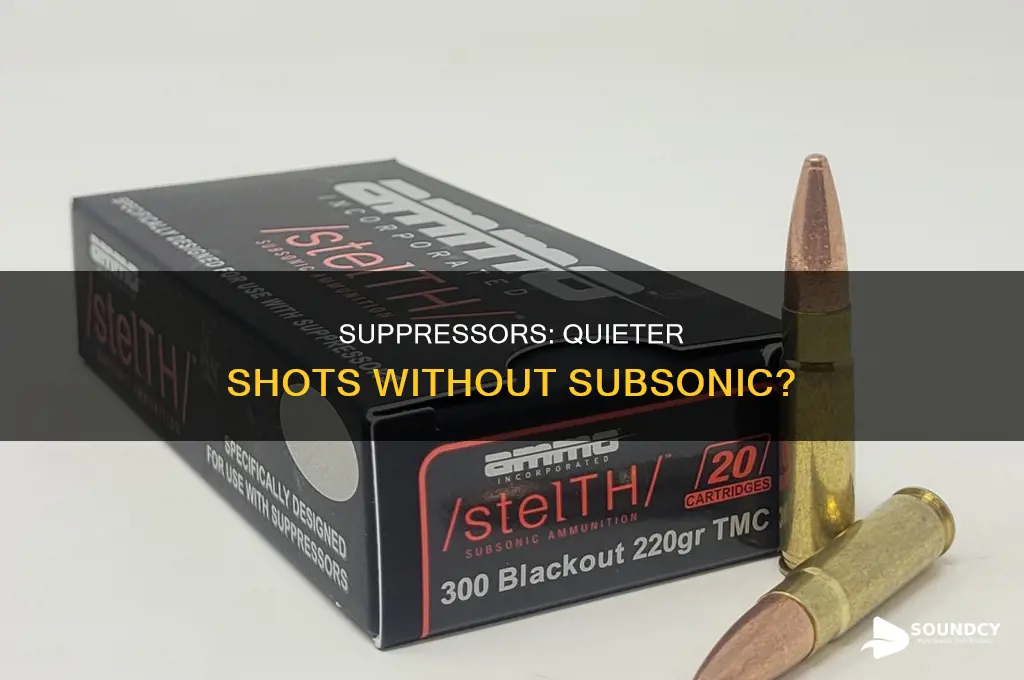 do suppressors lower sound without subsonic