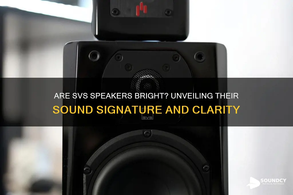 do svs speakers sound bright