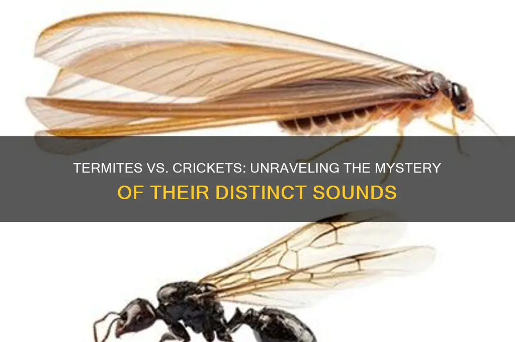 do termites sound like crickets