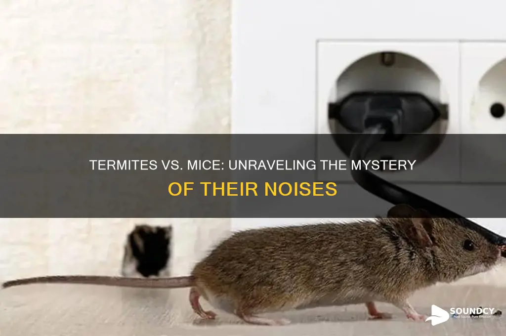do termites sound like mice