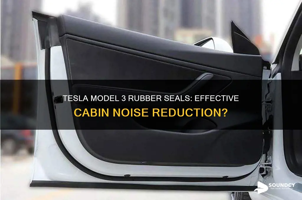 do tesla model 3 rubber seal reduce cabin sound