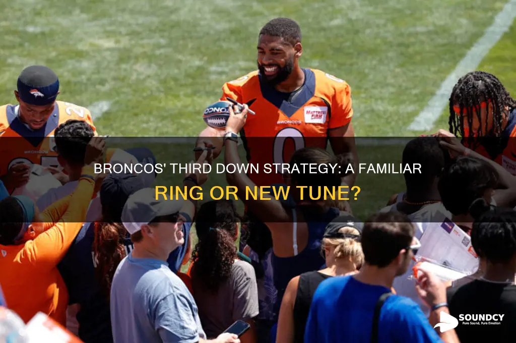 do the boncos sound a bell for third down
