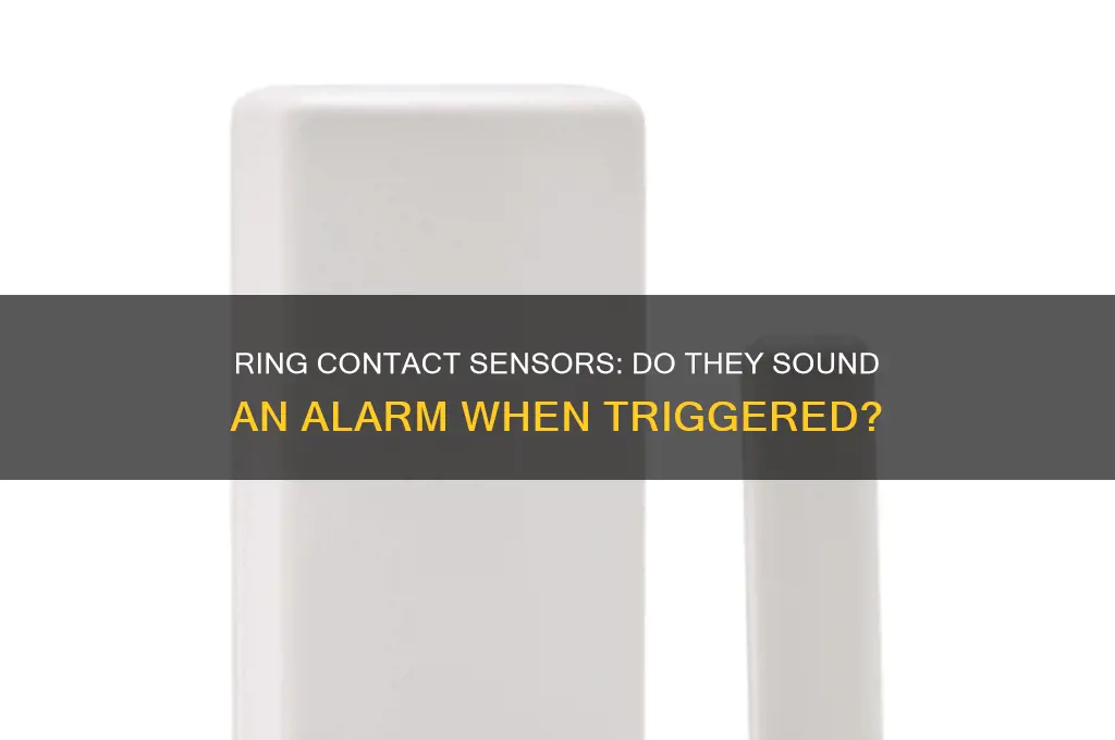 do the ring contact sensors make sound when triggered