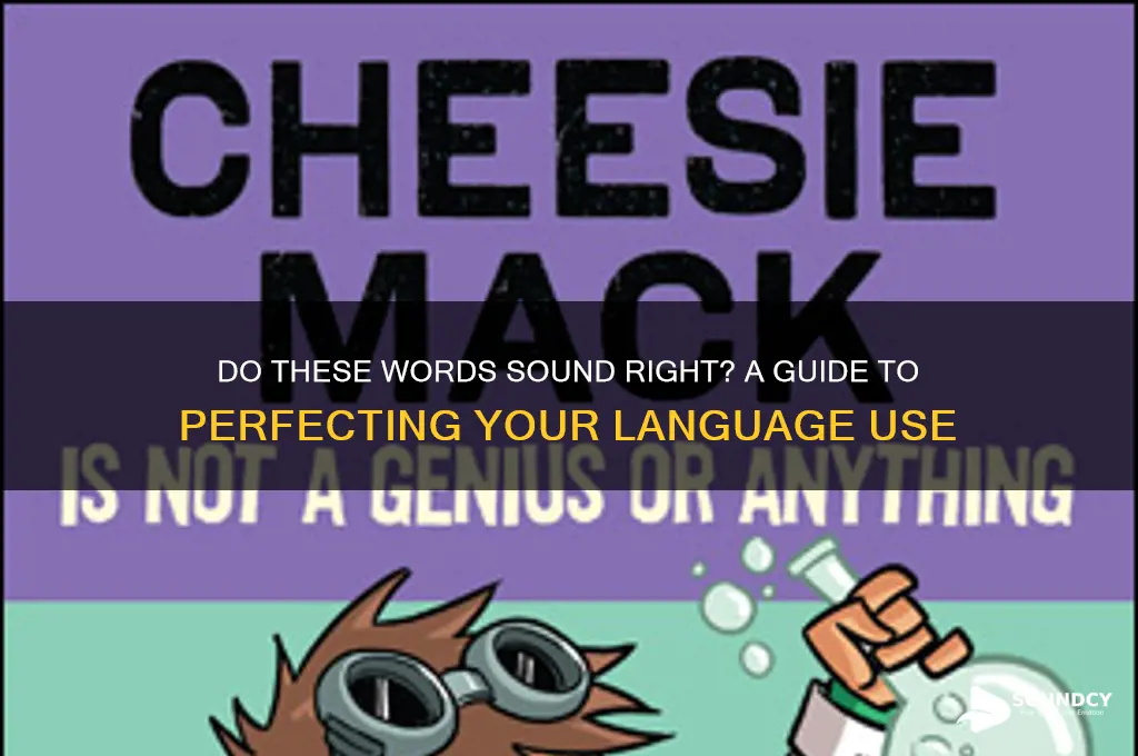 do these words sound right