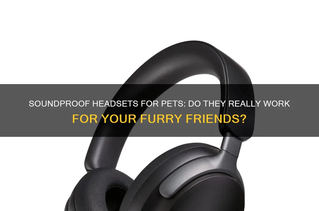 do they have for pets sound proof head sets