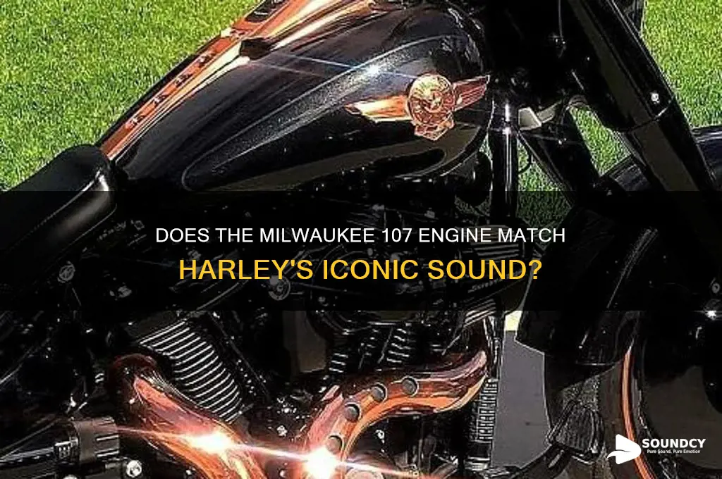 do thw new milwaukee 107 sound like a harley