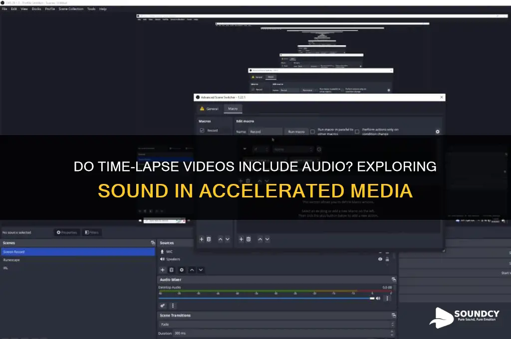 do time lapse have sound