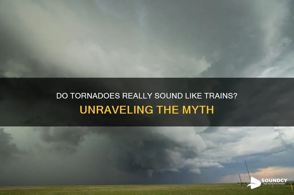 do tornados sound like trains
