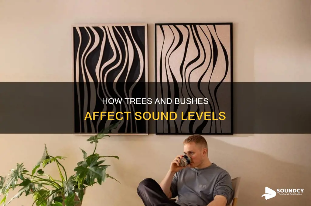 do trees and bushes dampen sound