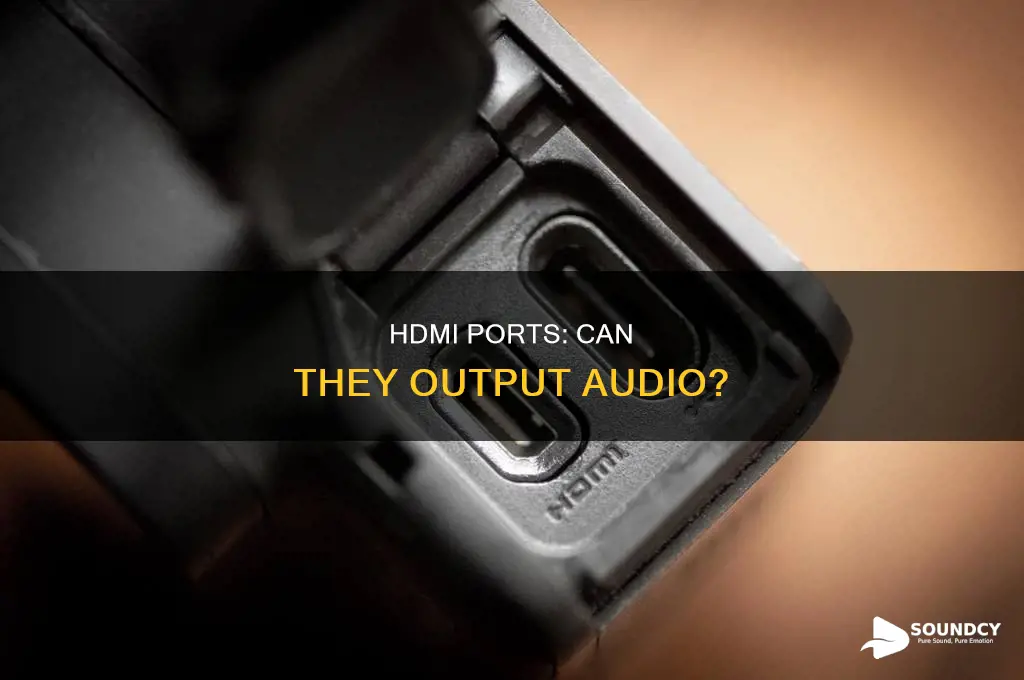 do tv hdmi ports output sound