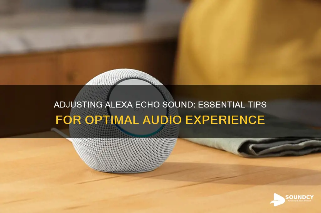 do u need to adjust sound on alexa echo