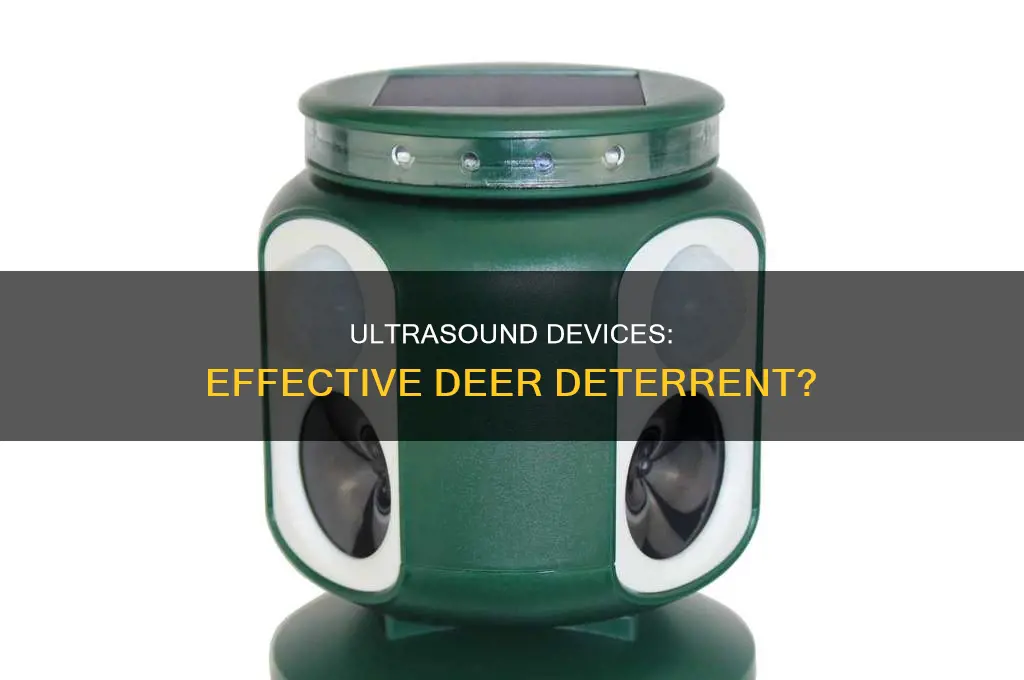 do ultra sound devices scare deer