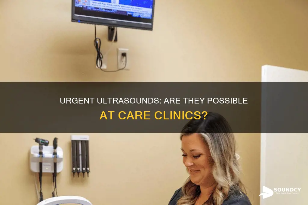 do urgent cares do ultra sounds