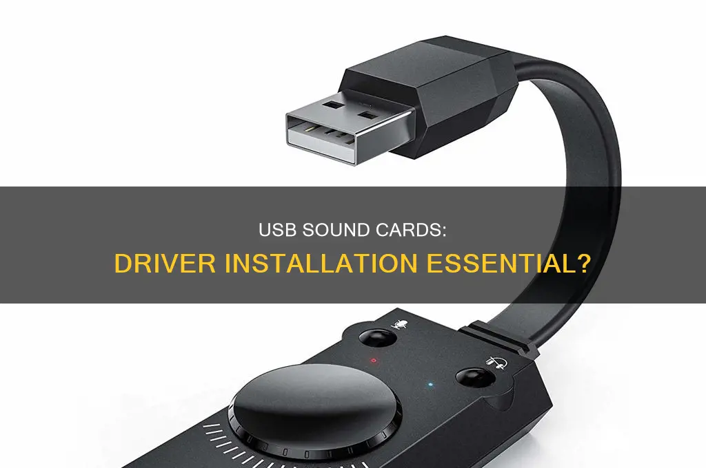 do usb sound cards need drivers
