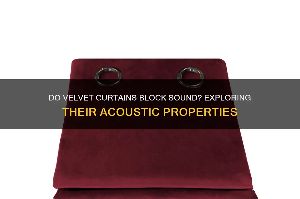 do velvet curtains block sound