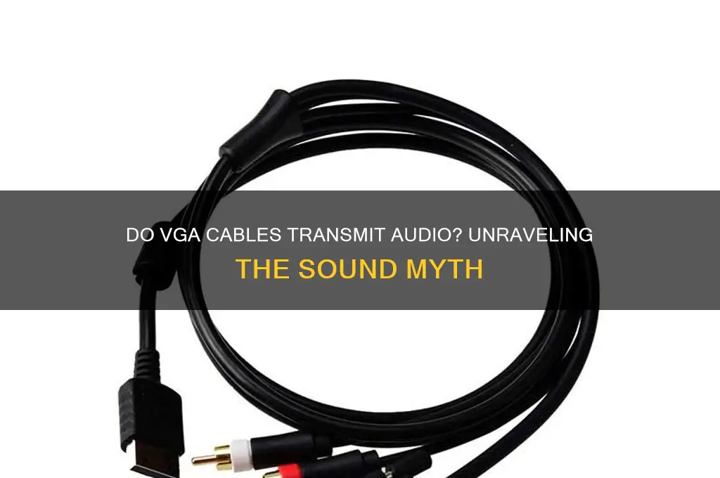 do vga cable carry sound