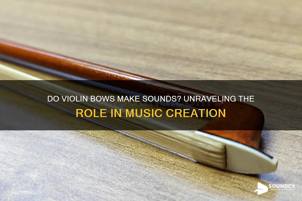 do violin bows make sounds