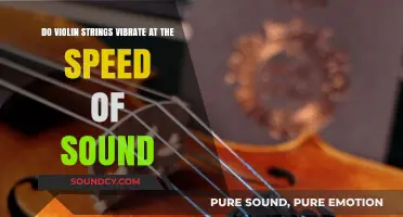 Do Violin Strings Vibrate at the Speed of Sound?