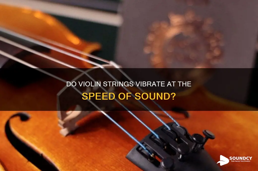 do violin strings vibrate at the speed of sound