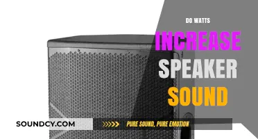 Watts and Speaker Sound: Unraveling the Power-Volume Connection