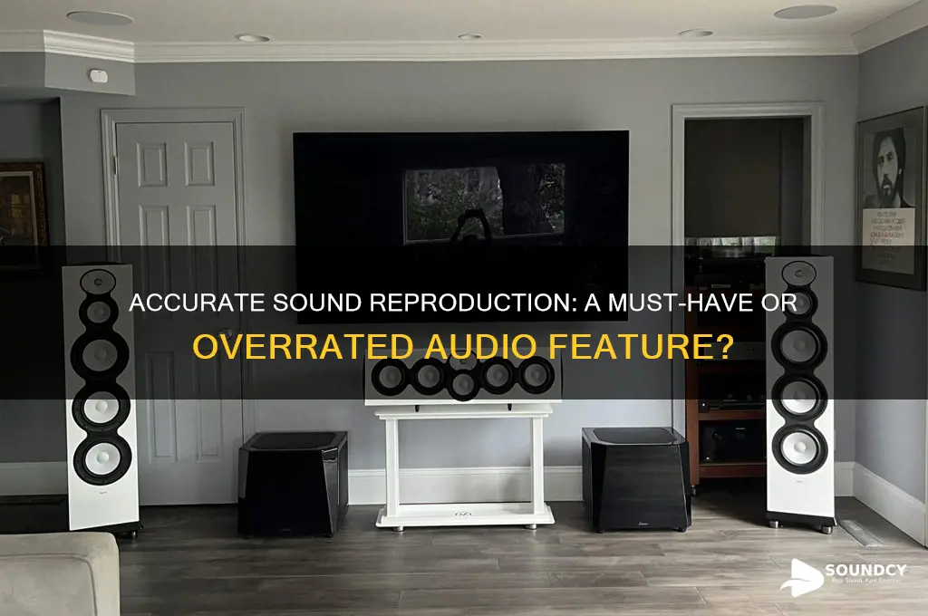 do we want accurate sound reproduction from audio equipment