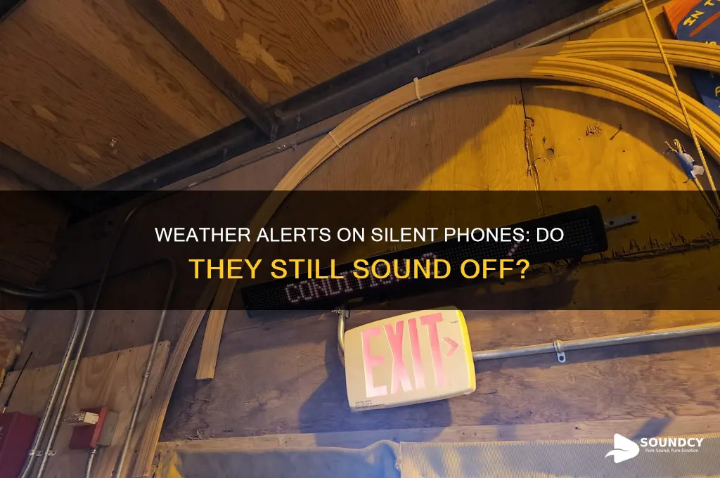 do weather alerts sound when phone is on silent