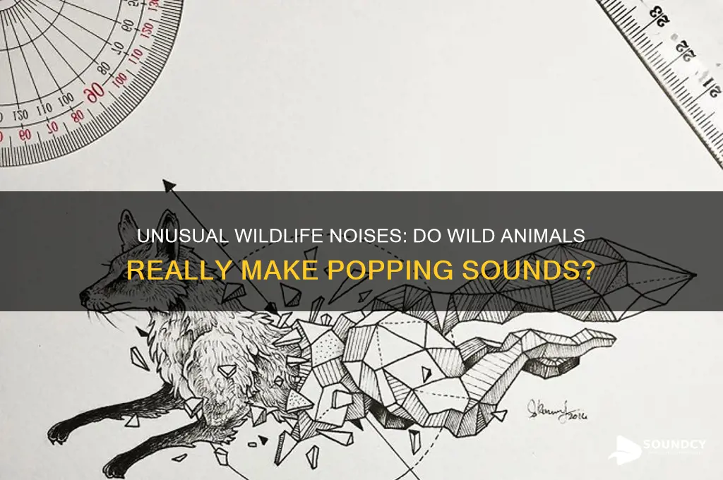 do wild animals popping sounds