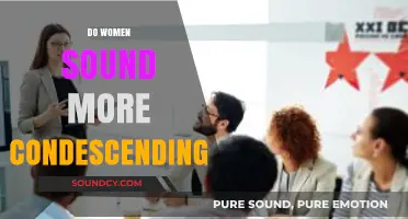 Do Women Sound More Condescending? Unpacking Gender Bias in Communication