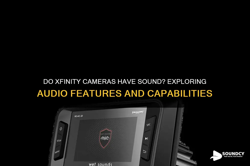 do xfinity cameras have sound