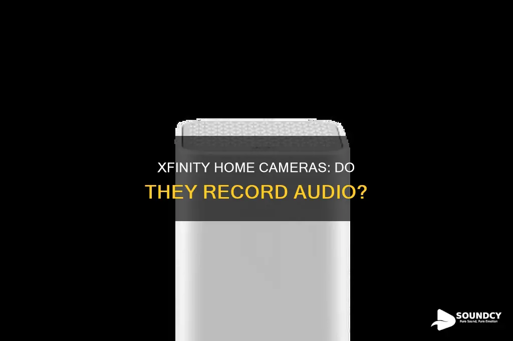 do xfinity home cameras have sound