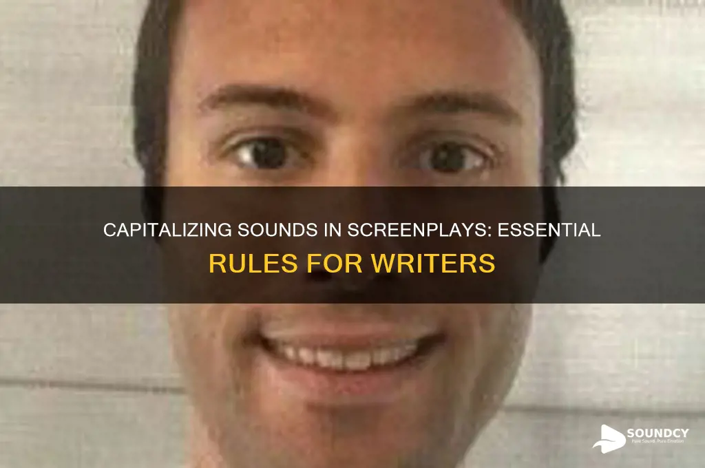 do you have to capitalize sounds in a screenplay