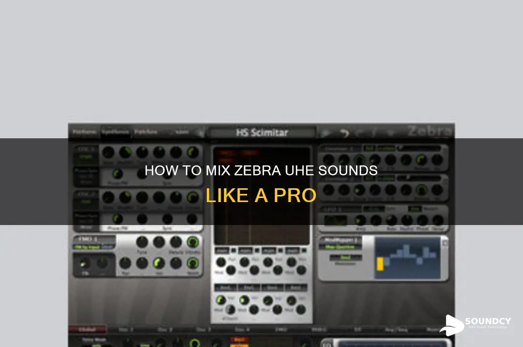 do you mix zebra uhe sounds