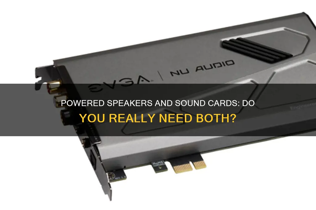 do you need a sound card with powered speakers