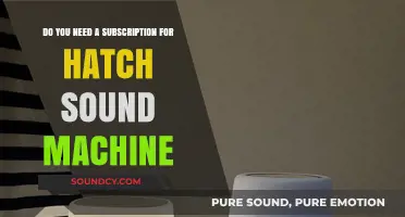 Hatch Sound Machine: Subscription Required or Optional for Users?