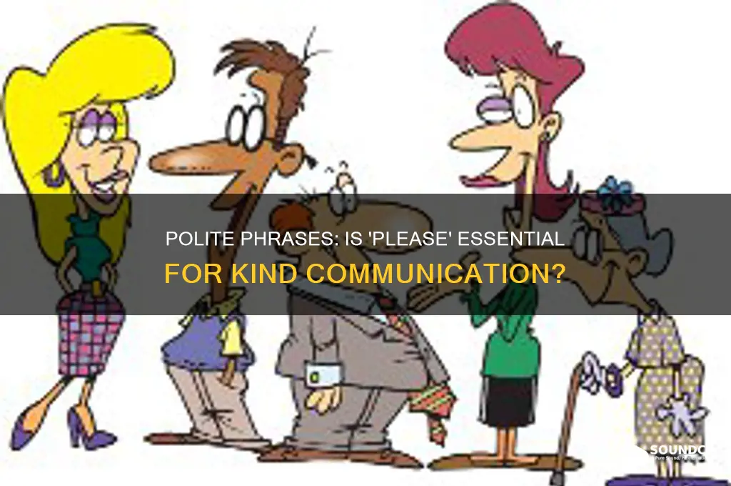 do you need to say please to sound nice