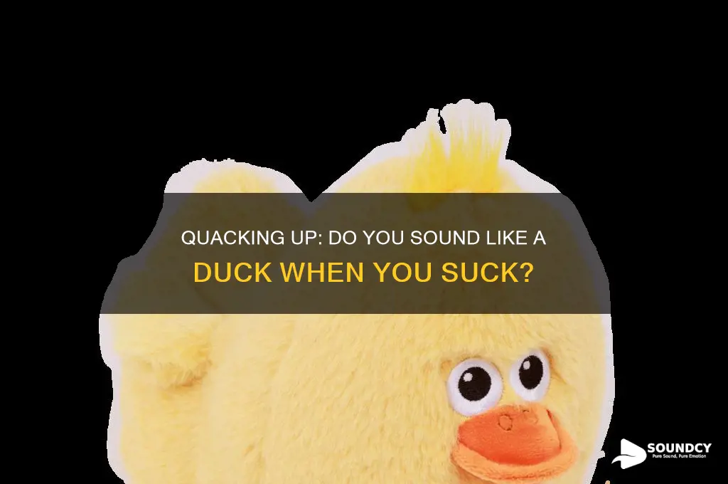 do you sound like a duck when you suck