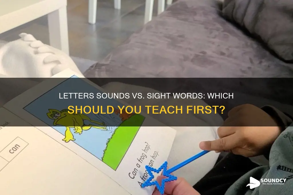 do you teach letters sounds first or sight words