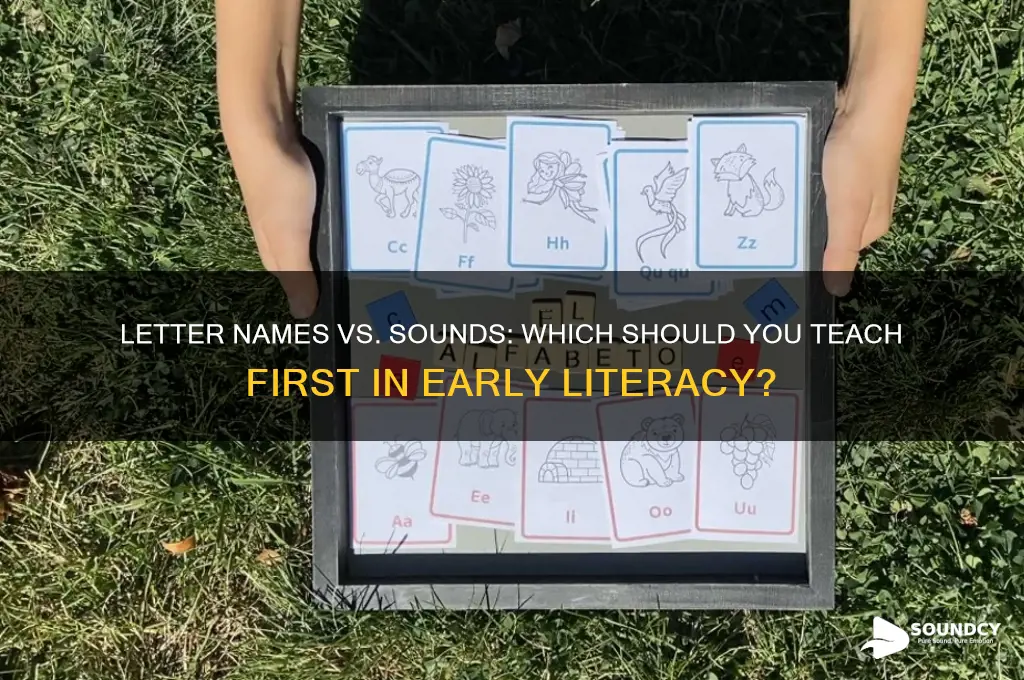 do you teach the letter names or sounds first