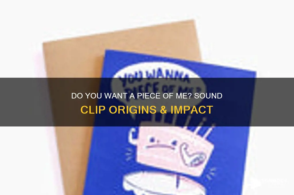 do you want a piece of me sound clip