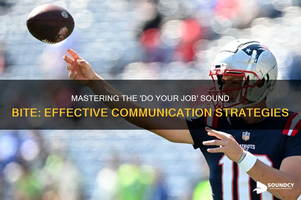 do your job sound bite
