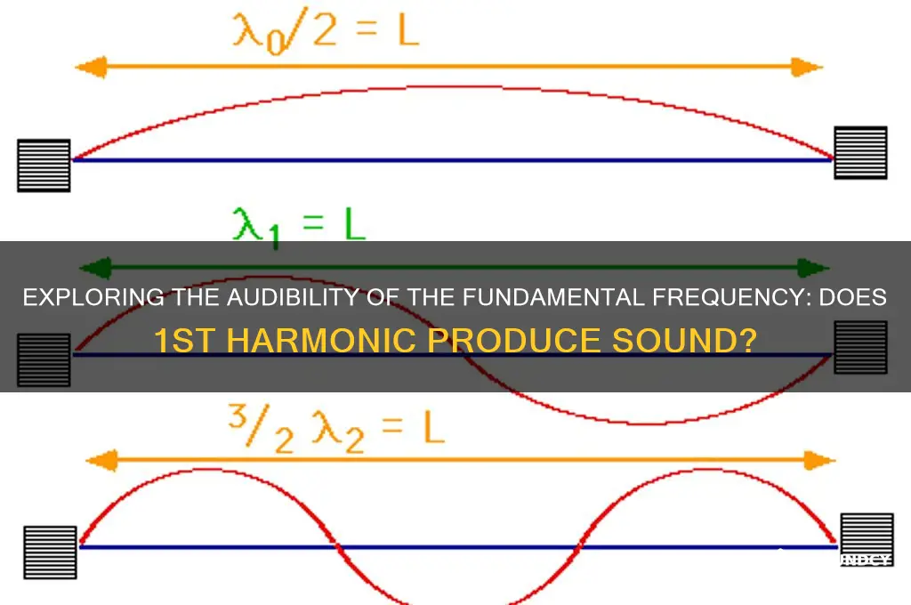 does 1st harmonic have sound