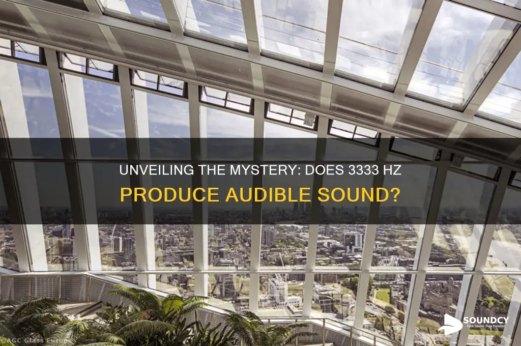does 3333 hz have sound