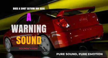Does the 2007 Saturn Ion Feature a Warning Sound?