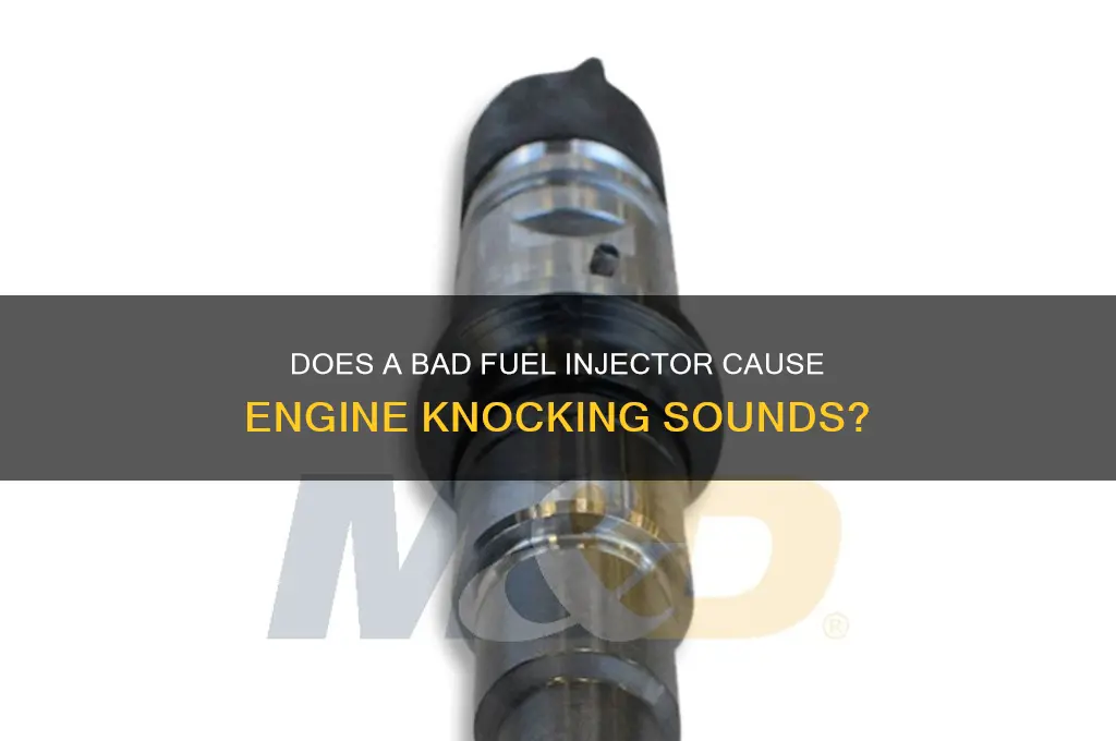 does a bad fuel injector make a knocking sound