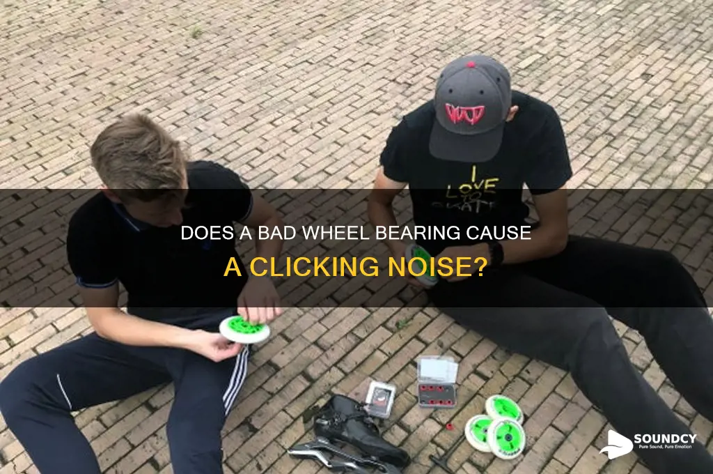 does a bad wheel bearing make a clicking sound