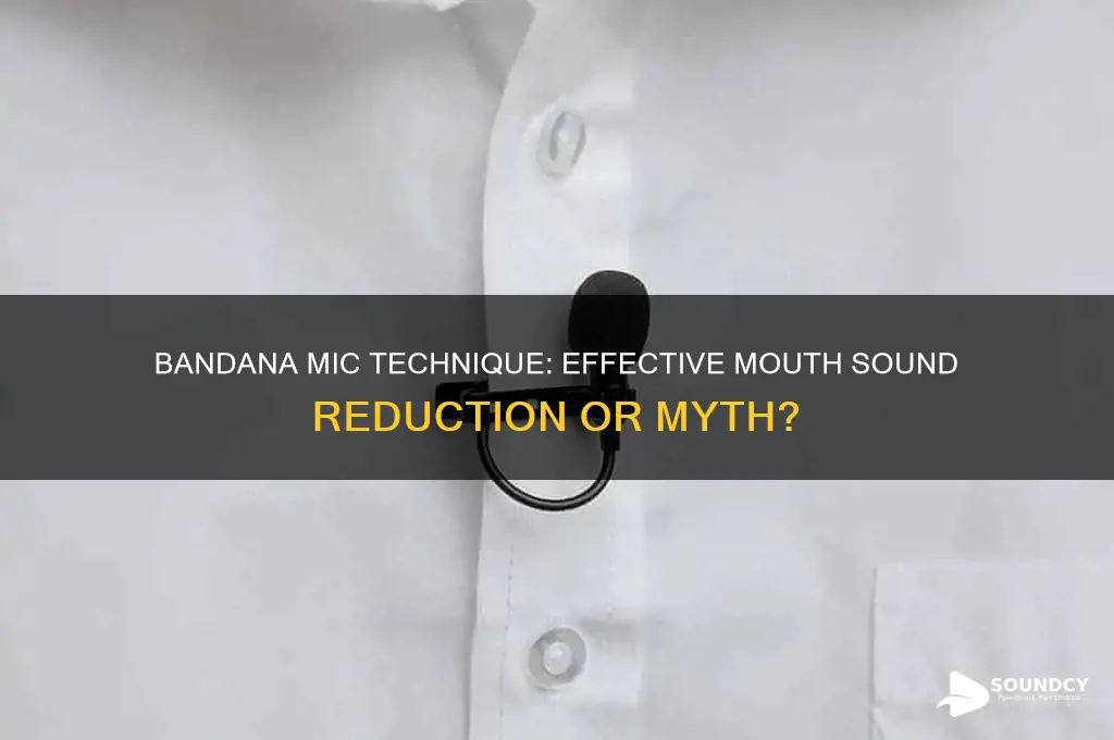 does a bandana around the mic stop mouth sounds